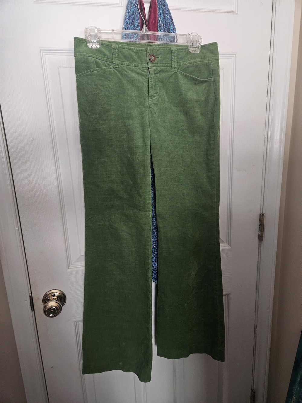 Lilly Pulitzer Green Wide-Leg Corduroy Pants